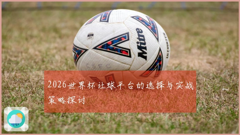 2026世界杯让球平台的选择与实战策略探讨